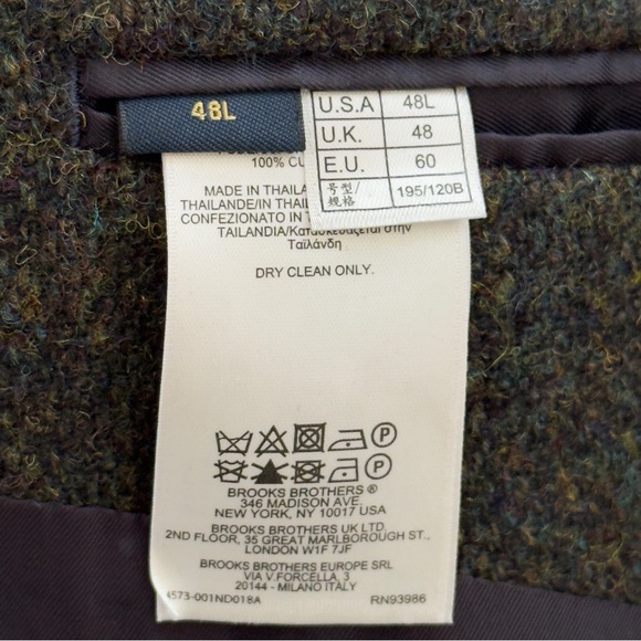 Brooks Brothers Shetland & Cheviot 
Scottish Wool Tweed Sport Coat - Picture 9 of 11